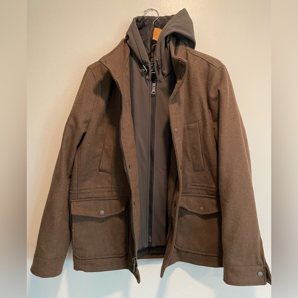 G.H. Bass Wool Hooded Jacket Men’s Size Medium